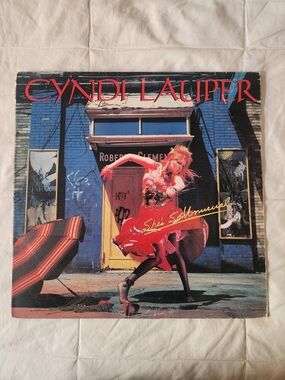 Cyndi Lauper "She's So Unusual" Vintage Album Cover - Record Scratched [Sorry]